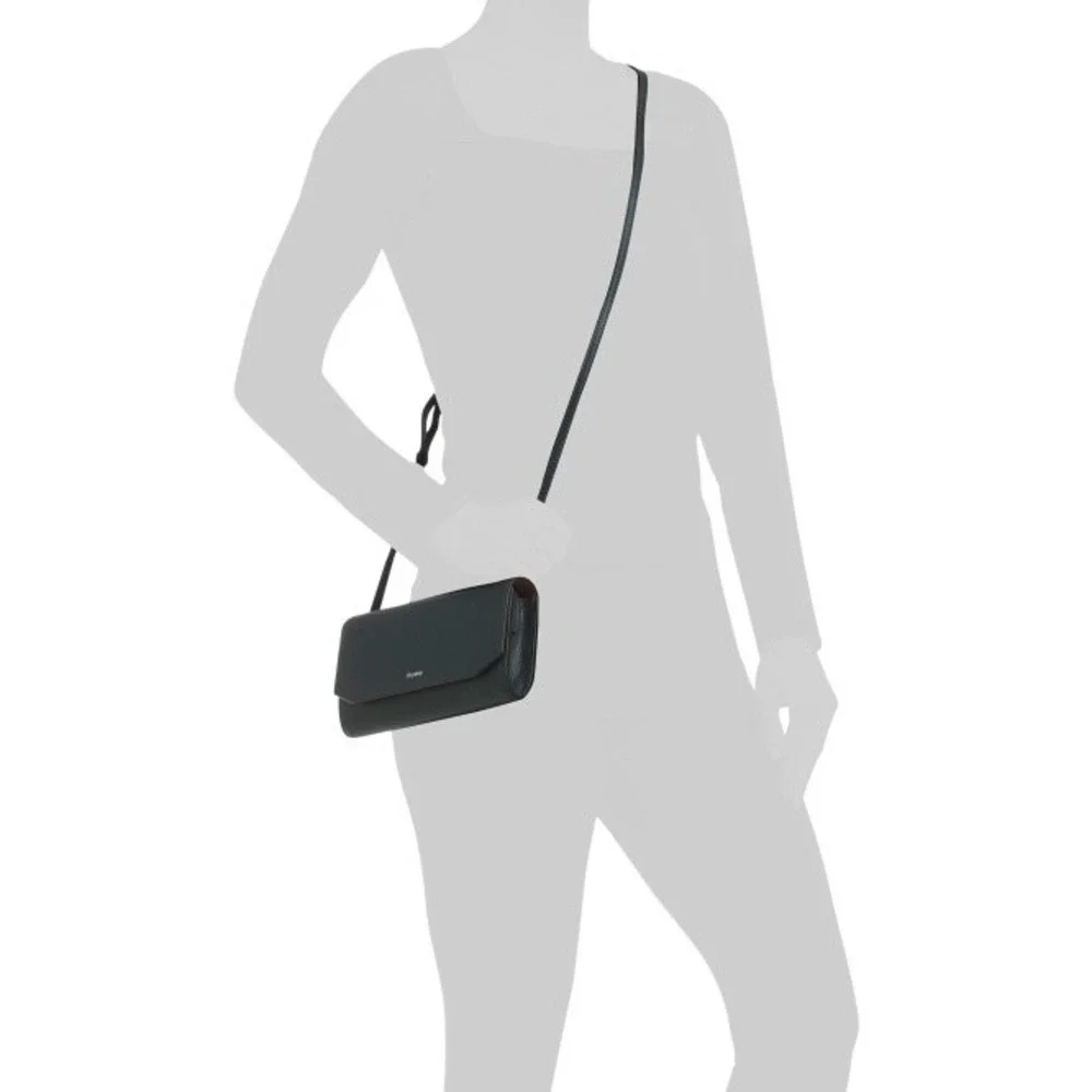ORYANY Women's Leather Mandy Gift Set Crossbody & Removable Card Case Deep Green
